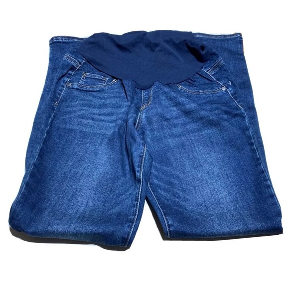 Best Maternity Jeans Indigo Blue Street Size Large, Grow with you comfort fit! - Picture 4 of 4